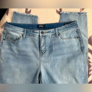 ❌SOLD❌Size 14 Buffalo Rip & Repair Mid-Rise Skinny Jeans - Distressed Cut